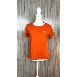 L.A.T Women's Medium Clemson Tigers Orange Short‎ Sleeve Crew Neck T-Shirt